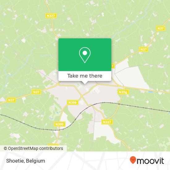 Shoetie, Ramestraat 8700 Tielt map