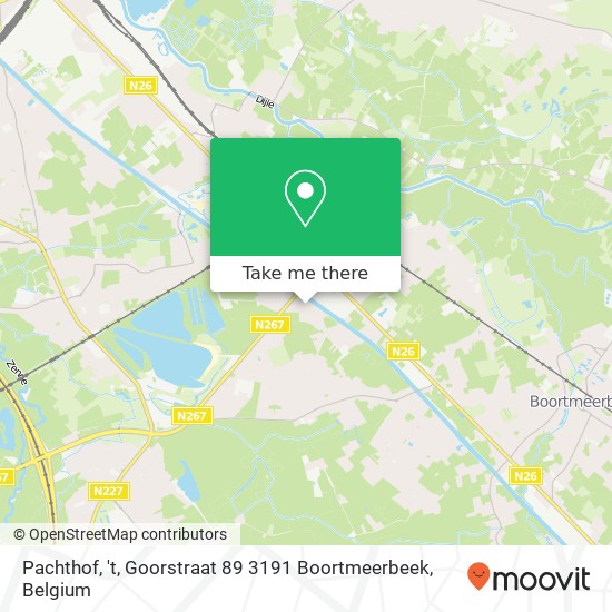 Pachthof, 't, Goorstraat 89 3191 Boortmeerbeek plan