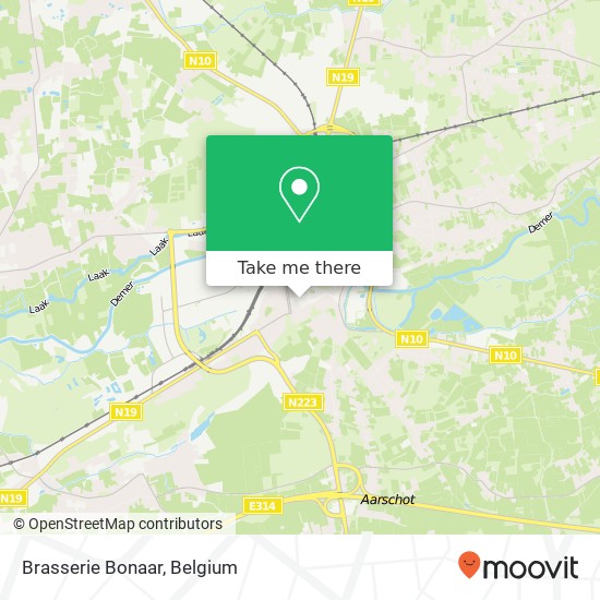 Brasserie Bonaar, Sint-Niklaasberg 3 3200 Aarschot map