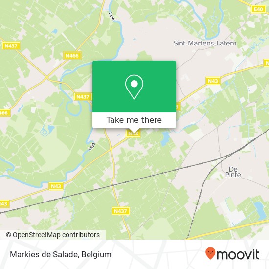 Markies de Salade, Xavier de Cocklaan 69 9831 Sint-Martens-Latem map