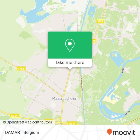 DAMART, Rijksweg 220 3630 Maasmechelen plan