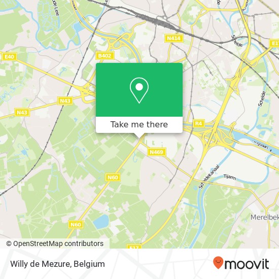 Willy de Mezure, Grotesteenweg-Noord 61 9052 Gent map