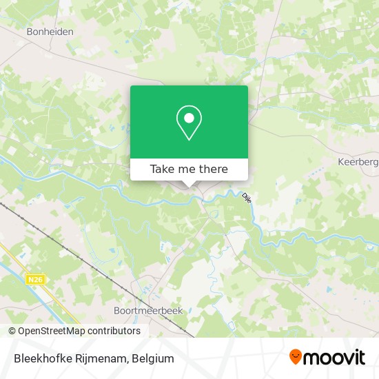 Bleekhofke Rijmenam map