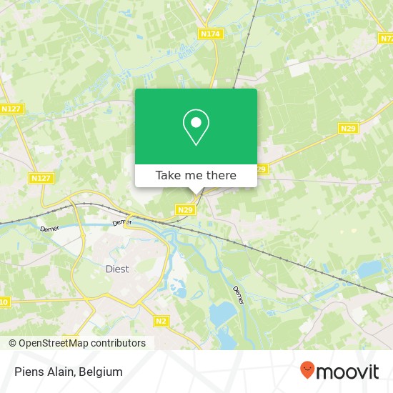 Piens Alain, Schoonaerde 23 3290 Diest plan