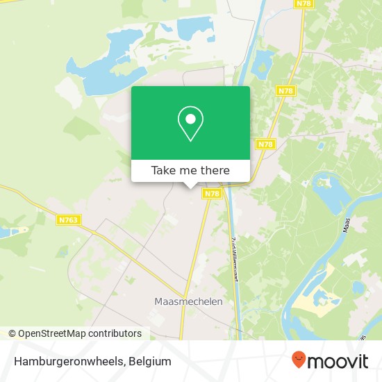 Hamburgeronwheels, Beerenheuvelstraat 3630 Maasmechelen map