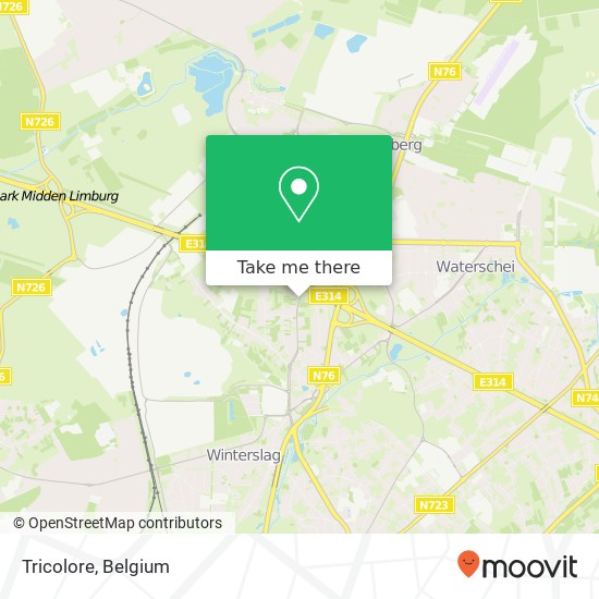 Tricolore, Guillaume Lambertlaan 3600 Genk map