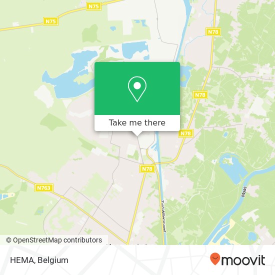 HEMA, Koninginnelaan 115 3630 Maasmechelen map