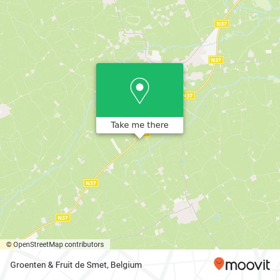 Groenten & Fruit de Smet, Tieltstraat 47 8755 Ruiselede map