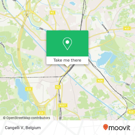 Cangelli V., Leopoldstraat 96 2800 Mechelen map