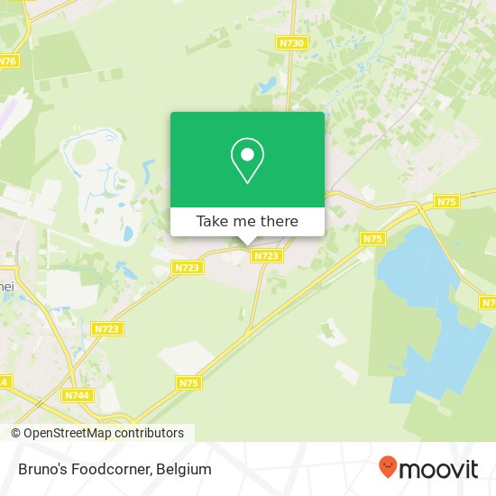 Bruno's Foodcorner, Steenweg 103 3665 As map