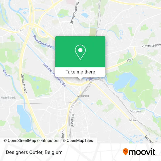 Designers Outlet map