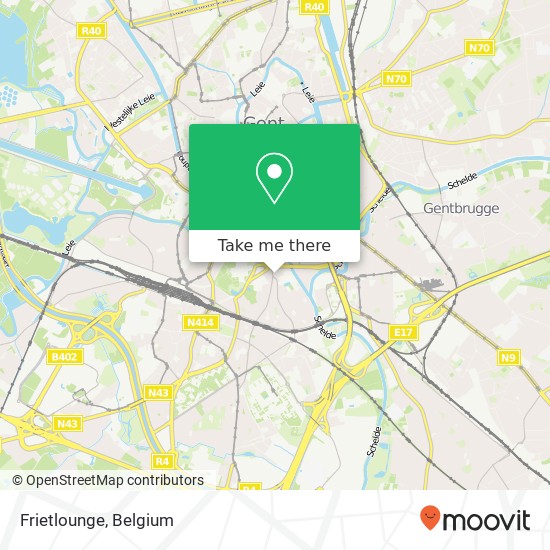 Frietlounge, Normaalschoolstraat 47 9000 Gent map