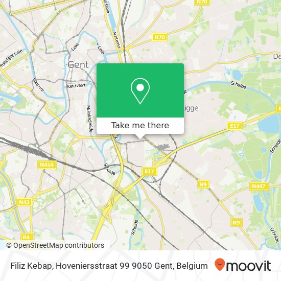 Filiz Kebap, Hoveniersstraat 99 9050 Gent map