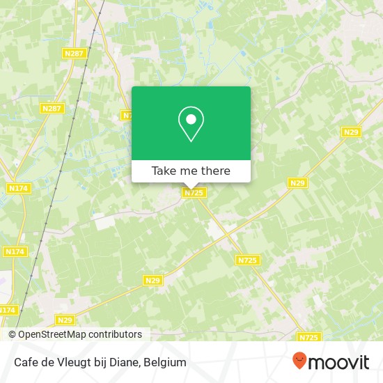 Cafe de Vleugt bij Diane map
