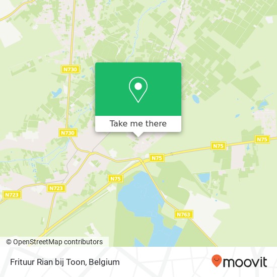 Frituur Rian bij Toon, Nielerlaan 64 3668 As map