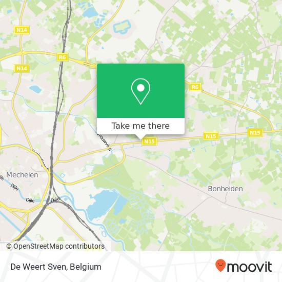 De Weert Sven, Putsesteenweg 45 2820 Bonheiden map