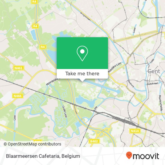 Blaarmeersen Cafetaria, Zuiderlaan 9000 Gent map