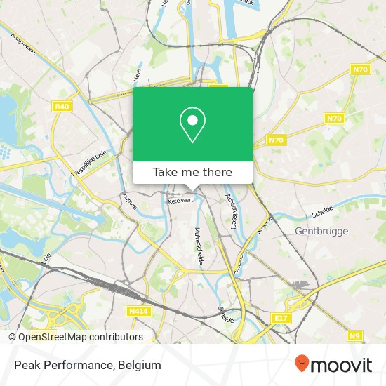 Peak Performance, Brabantdam 9000 Gent plan