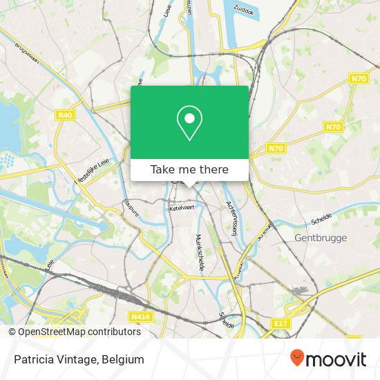 Patricia Vintage, Henegouwenstraat 75 9000 Gent map