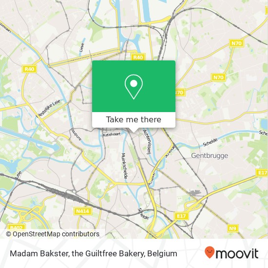 Madam Bakster, the Guiltfree Bakery, Brabantdam 142 9000 Gent map