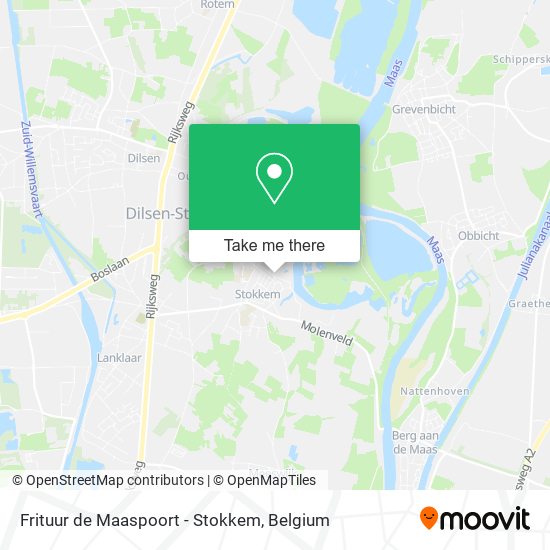 Frituur de Maaspoort - Stokkem map
