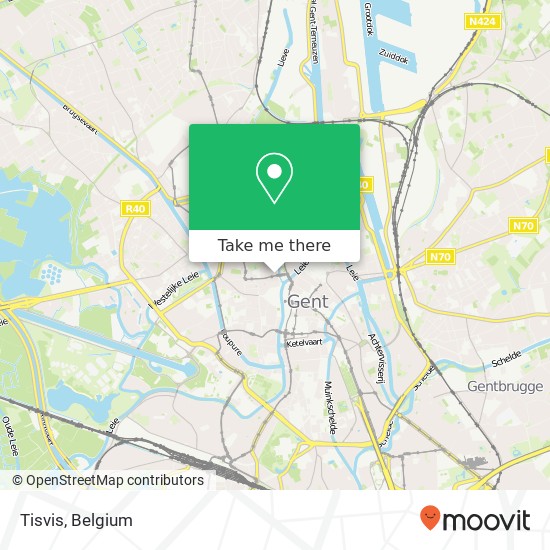 Tisvis, Burgstraat 8 9000 Gent map