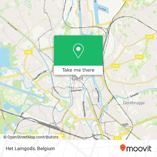 Het Lamgods, Sint-Baafsplein 1 9000 Gent plan