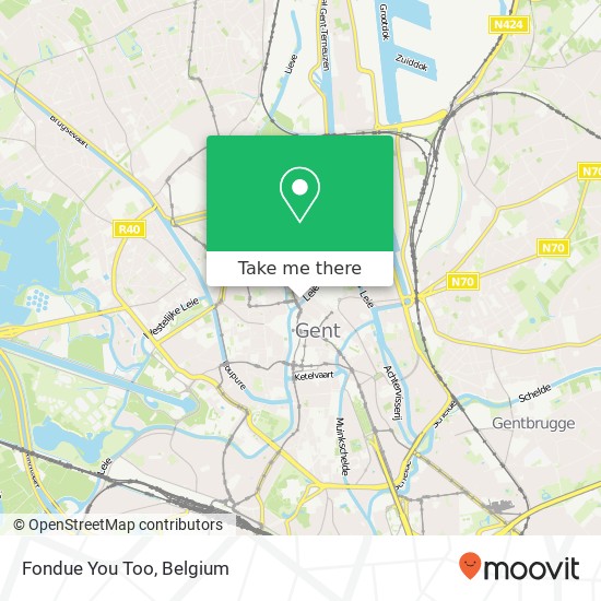 Fondue You Too, Kraanlei 25 9000 Gent map