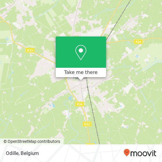 Odille, Zuidstraat 25 8820 Torhout map