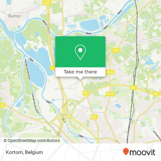 Kortom, Antwerpsesteenweg 239 2800 Mechelen plan