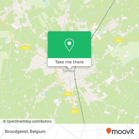 Broodgenot, Breidelstraat 12 8820 Torhout map