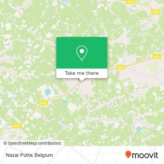 Nazar Putte, Mechelbaan 477 2580 Putte map