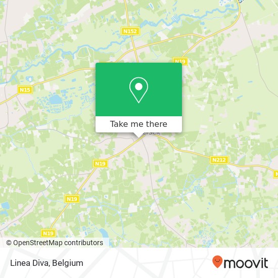 Linea Diva, Dorp 16 2230 Herselt map