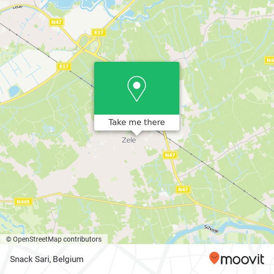 Snack Sari, Kloosterstraat 14A 9240 Zele map