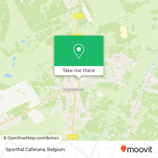 Sporthal Cafetaria map