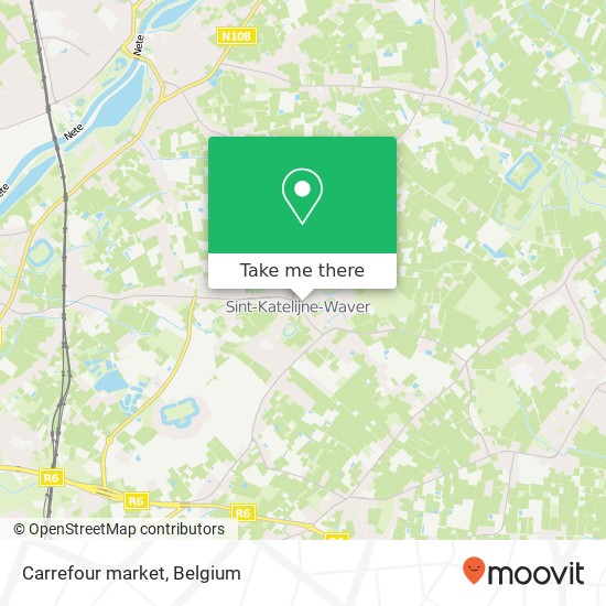 Carrefour market, Markt 30 2860 Sint-Katelijne-Waver plan
