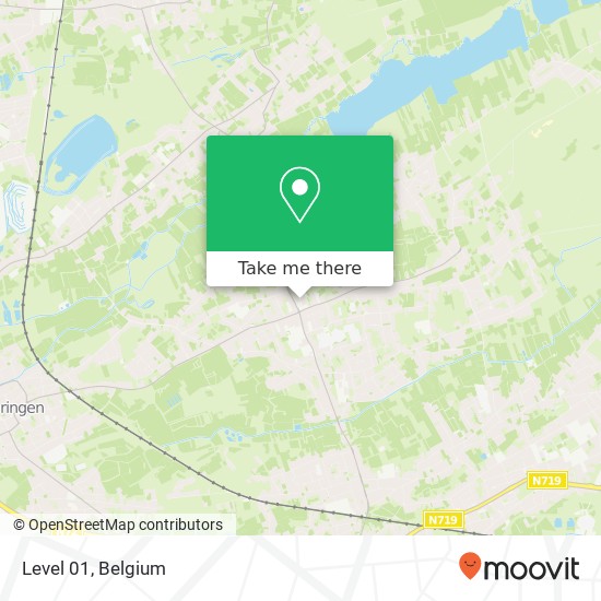 Level 01, Kerkplein 3582 Beringen map