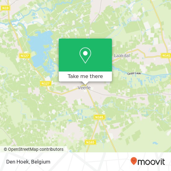 Den Hoek map