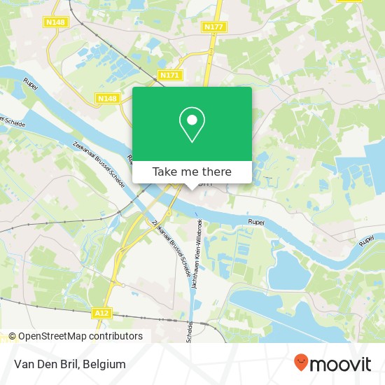 Van Den Bril, Hoogstraat 17 2850 Boom map