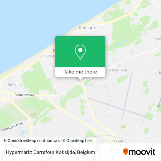 Hypermarkt Carrefour Koksijde plan