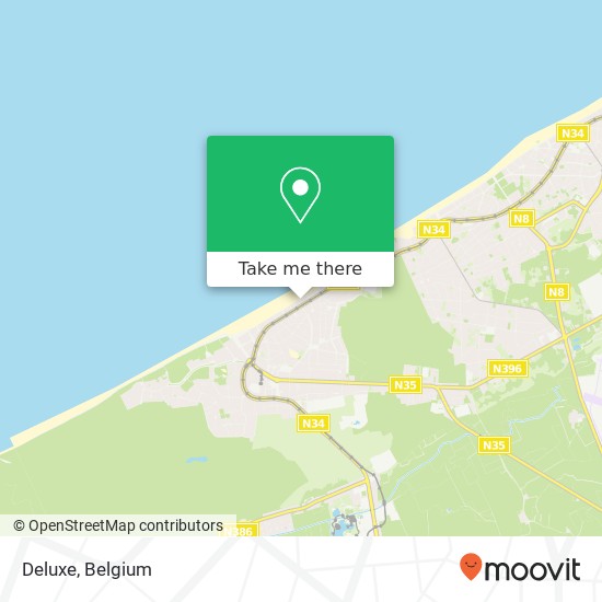 Deluxe, Zeelaan 8660 De Panne map