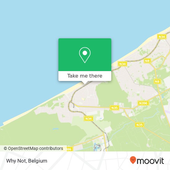 Why Not, Zeelaan 204 8660 De Panne map