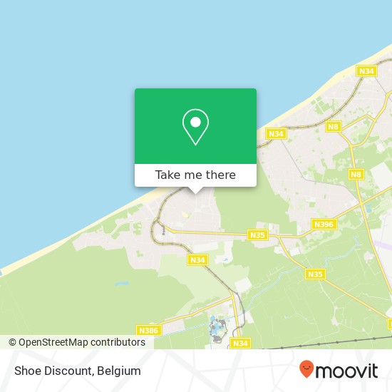 Shoe Discount, Zeelaan 142 8660 De Panne map