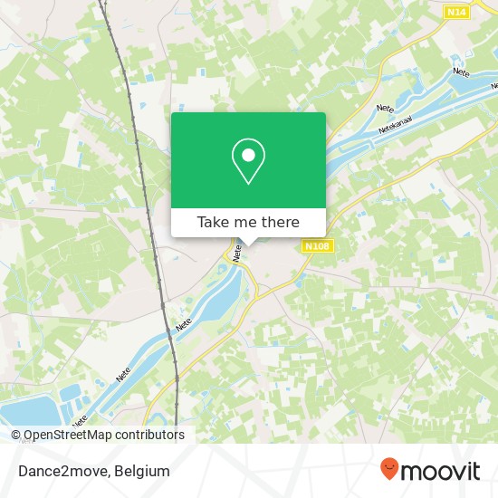 Dance2move, Handelsstraat 25 2570 Duffel map