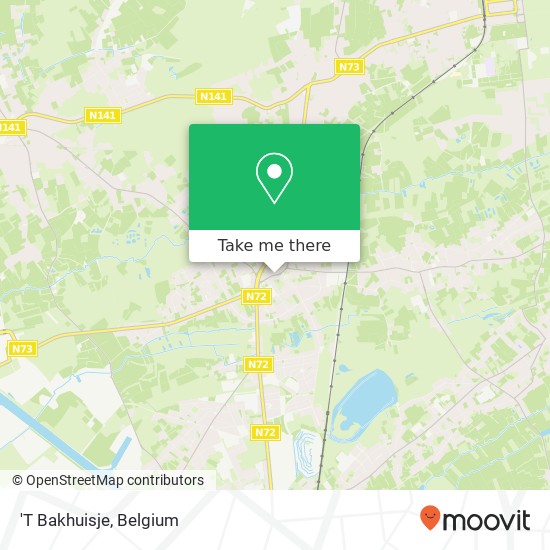 'T Bakhuisje, Beverlo-Dorp 9 3581 Beringen map