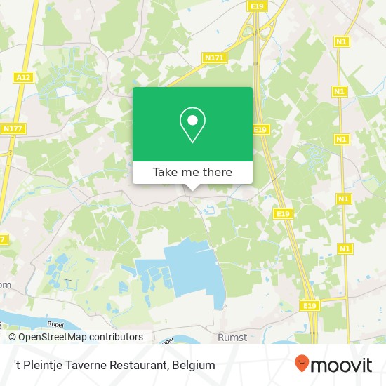 't Pleintje Taverne Restaurant, Begijnenbossen 8 2840 Rumst map