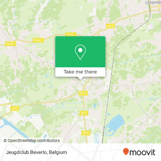 Jeugdclub Beverlo map