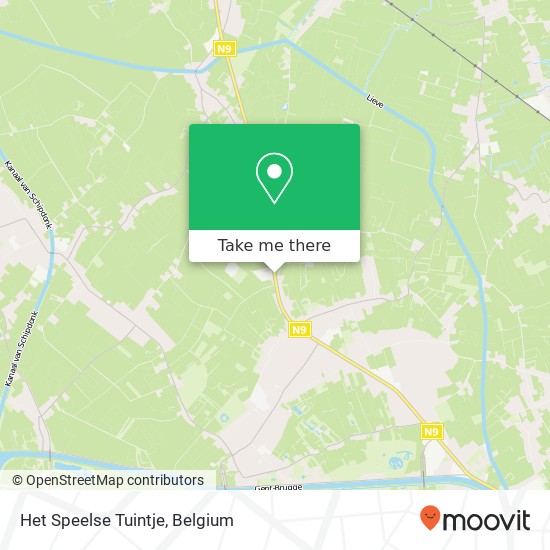 Het Speelse Tuintje, Grote Baan 9920 Lovendegem map