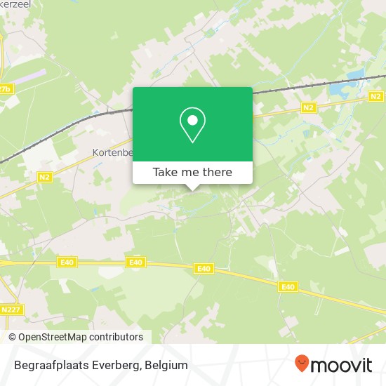 Begraafplaats Everberg map