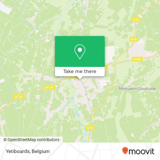 Yetiboards, Dorpsstraat 3670 Meeuwen-Gruitrode map